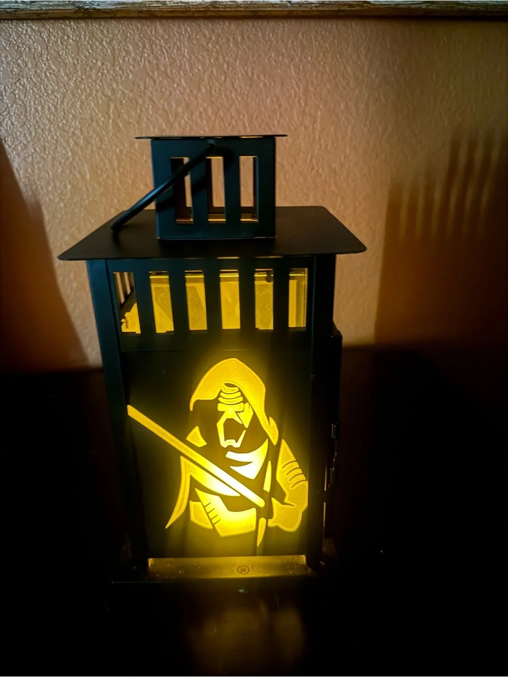 Star Wars Villains 4 sided Black Metal Decorative Lantern